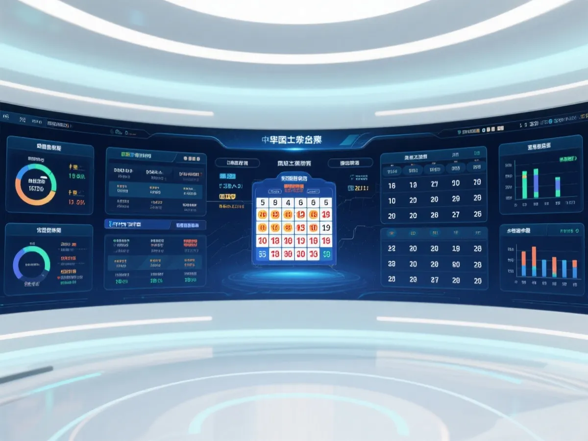 开奖公告数据看板示意图